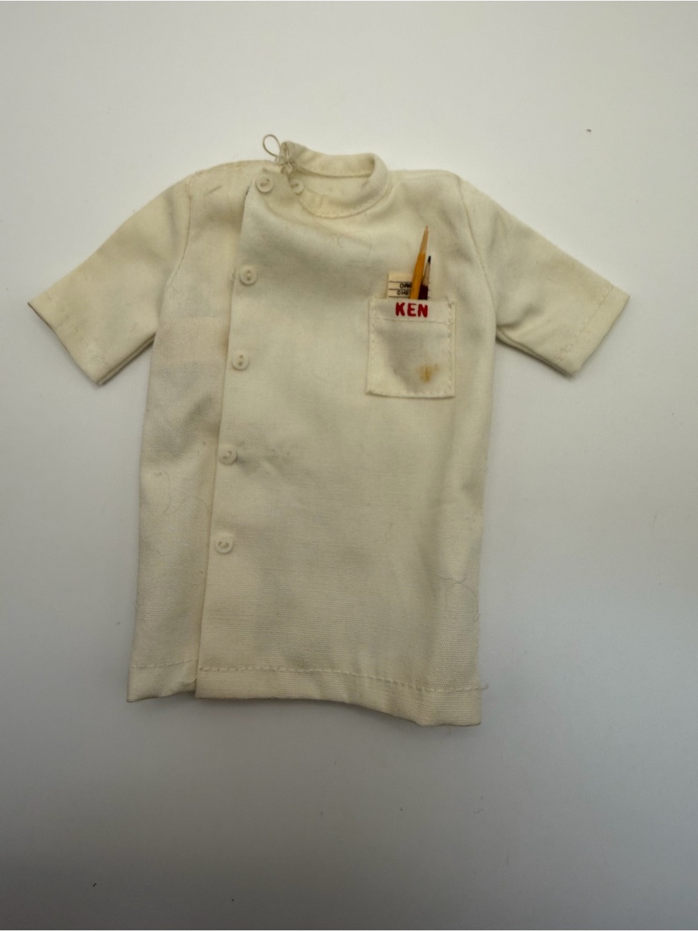 Ken #1407 Fountain Boy White Shirt Order Pad 2 Pencils Vtg 1964 MINT Barbie